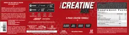 Label for Creatine A5X Unflavored Powder