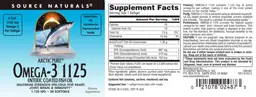 Label for Omega-3 1125