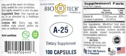 Label for A-25