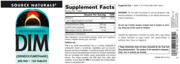 Label for DIM 200 mg