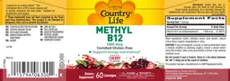Label for Methyl B12 1000 mcg Cherry Flavor