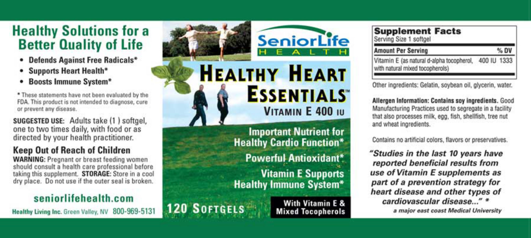 Label for Healthy Heart Essentials