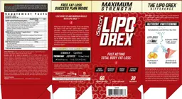 Label for Maxmium Strength Lipo-Drex