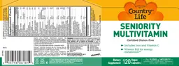 Label for Seniority Multivitamin