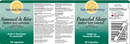 Label for Peaceful Sleep