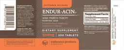 Label for ENDUR-ACIN 500 mg