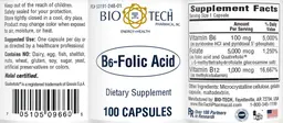 Label for B6-Folic Acid