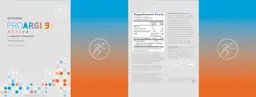 Label for ProArgi-9+ Active Citrus Fusion