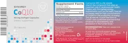 Label for CoQ10 50 mg