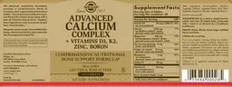 Label for Advanced Calcium Complex