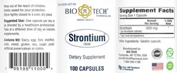 Label for Strontium