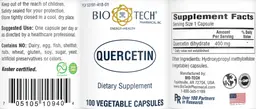 Label for Quercetin