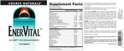 Label for EnerVital
