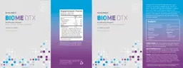 Label for Biome DTX Citrus Flavor