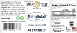Label for Methylfolate