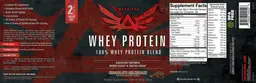 Label for Whey Protein Chocolate Milkshake