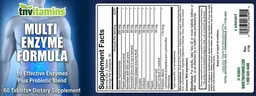 Label for Multi Enzyme Formula