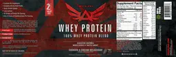 Label for Whey Protein Cookies & Cream Milkshake