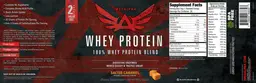 Label for Whey Protein Salted Caramel