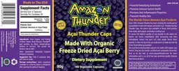 Label for Acai Thunder Caps