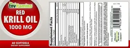 Label for Red Krill Oil 1000 mg