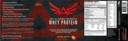 Label for Whey Protein Natural Caramel