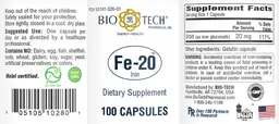 Label for Fe-20