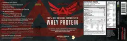Label for Whey Protein Natural Vanilla