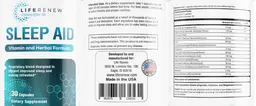 Label for Sleep Aid