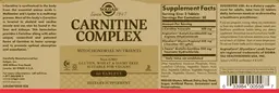 Label for Carnitine Complex