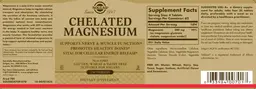 Label for Chelated Magnesium