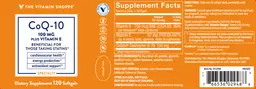 Label for CoQ-10 100 mg Plus Vitamin E