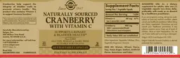 Label for Naturally Sourced Cranberry with Vitamin C