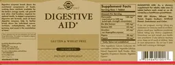 Label for Digestive Aid