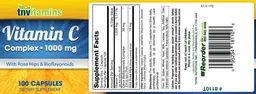 Label for Vitamin C Complex 1000 mg