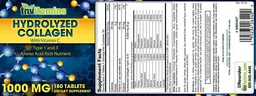 Label for Hydrolyzed Collagen 1000 mg