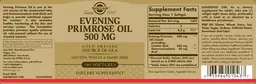 Label for Evening Primrose Oil 500 mg
