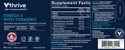 Label for Omega-3 with Turmeric