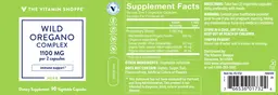 Label for Wild Oregano Complex 1100 mg