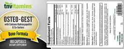 Label for Osteo-Gest