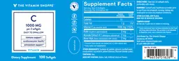 Label for Vitamin C 1000 mg
