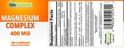 Label for Magnesium Complex 400 mg