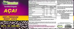 Label for Acai