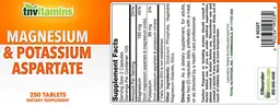 Label for Magnesium & Potassium Aspartate