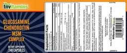 Label for Glucosamine Chondroitin MSM Complex