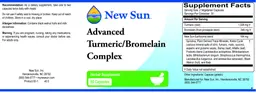Label for Advanced Turmeric/Bromelain Complex
