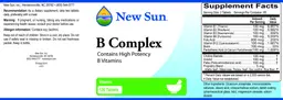 Label for B Complex