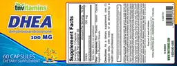 Label for DHEA 100 mg