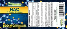 Label for NAC 600 mg