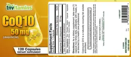 Label for CoQ10 50 mg